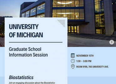 Graduate School Information Session, University of Michigan Poster